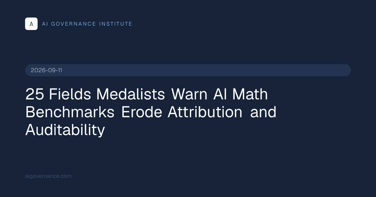 25 Fields Medalists Warn AI Math Benchmarks Erode Attribution and ...