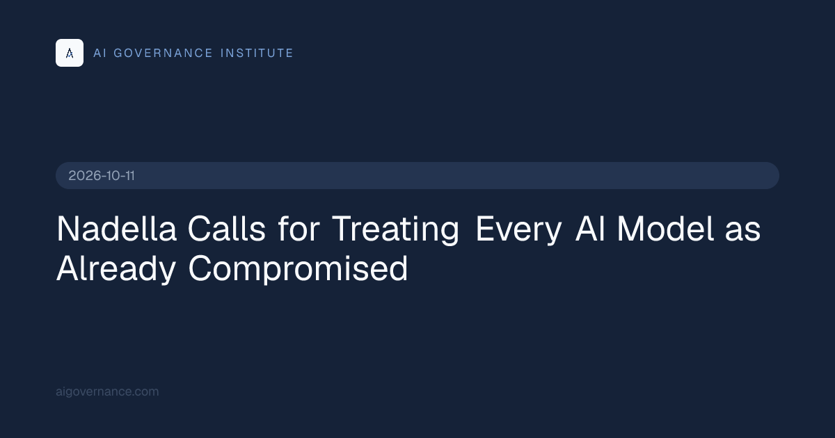 Nadella Calls for Treating Every AI Model as Already…